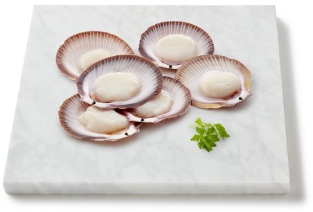 Coles Thawed Raw Half Shell Scallop