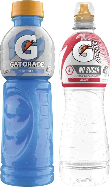 Gatorade Sports Drink or G Active Water 600mL