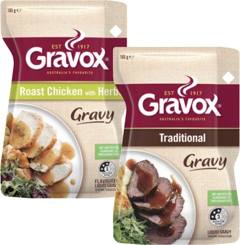 Gravox Liquid Gravy or Finishing Sauce 165g