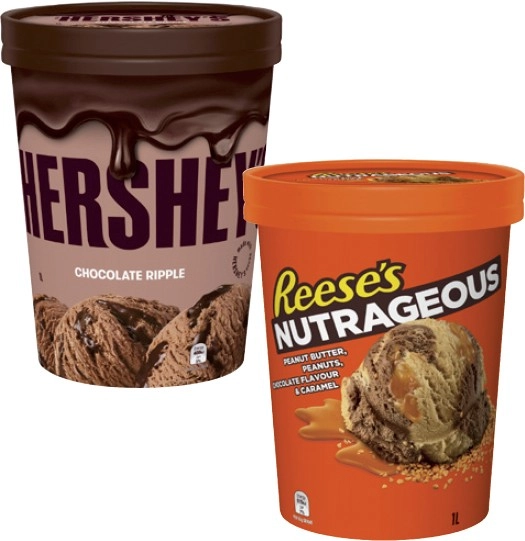 Hershey's or Reese's Tub 1 Litre