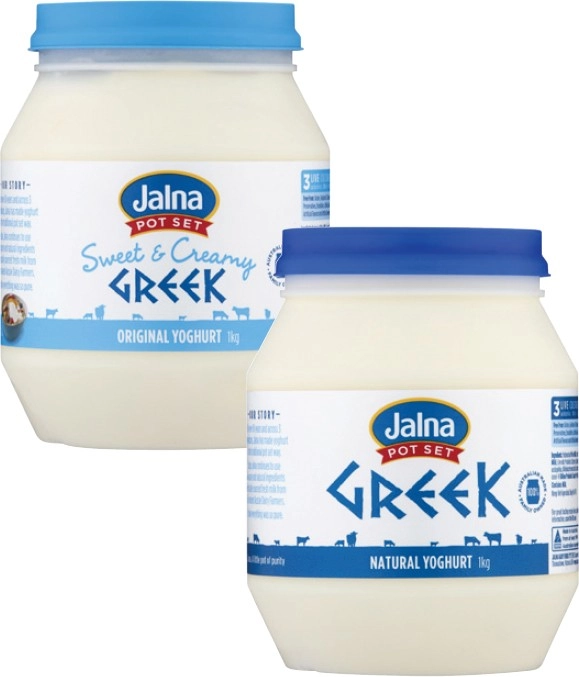 Jalna Greek Yoghurt 1kg