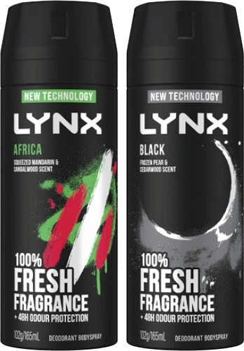 Lynx Antiperspirant Deodorant or Body Spray 165mL