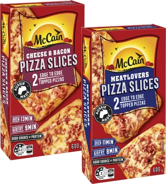 McCain Pizza Slices 2 Pack 600g