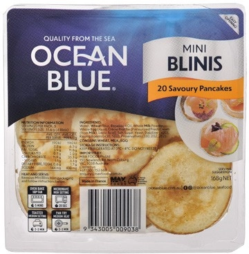 Ocean Blue Mini Blinis 168g