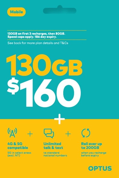 Optus $160 Prepaid SIM Starter Kit