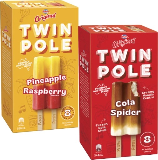 Peters Original Twin Pole 8 Pack 544mL-590mL