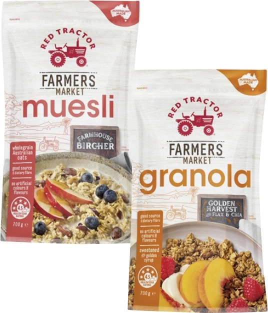 Red Tractor Granola or Muesli 700g