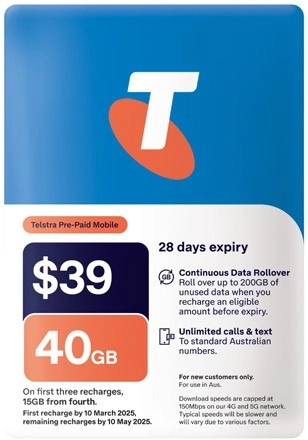 Telstra $39 SIM Kit