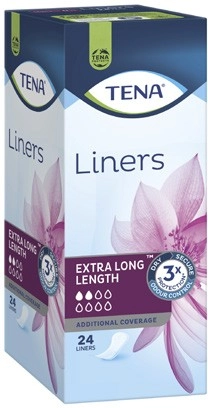 Tena Incontinence Liners Extra Long 24 Pack