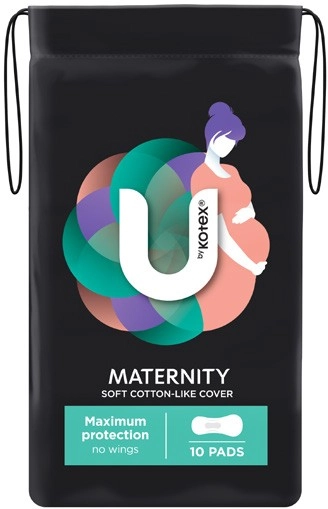 U by Kotex Maternity Pads No Wings 10 Pack