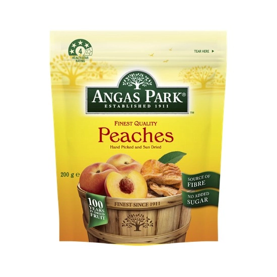 Angas Park Dried Peaches 200g