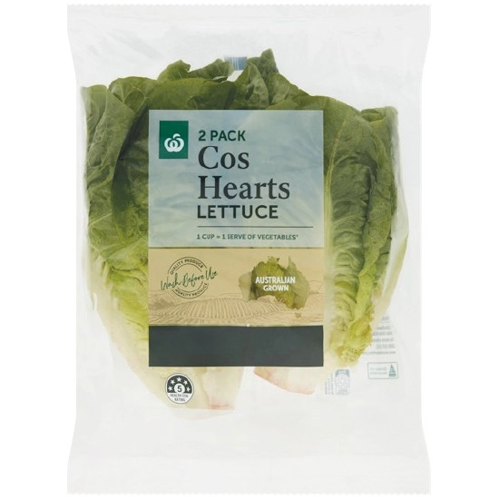 Australian Cos Lettuce Hearts Pk 2