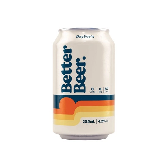 Better Beer Zero Carb Lager Cans 24x355ml