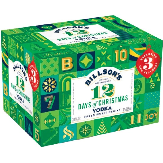 Billson’s 12 Days of Christmas Cans 12x355ml