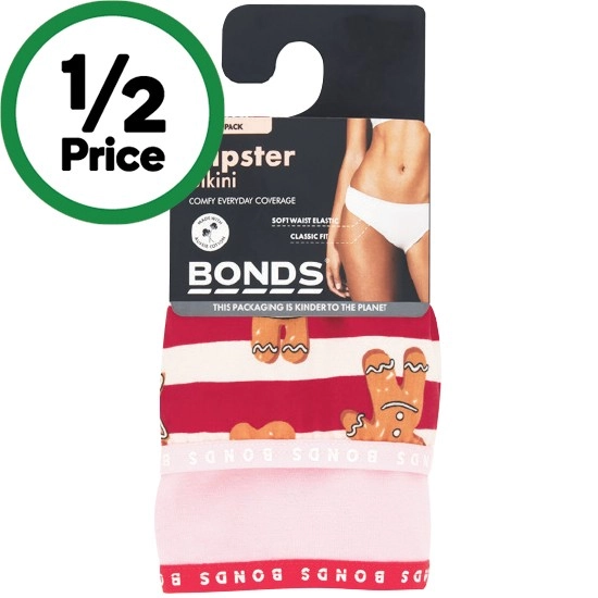 Bonds Women’s Hipster Bikini Assorted Pk 2