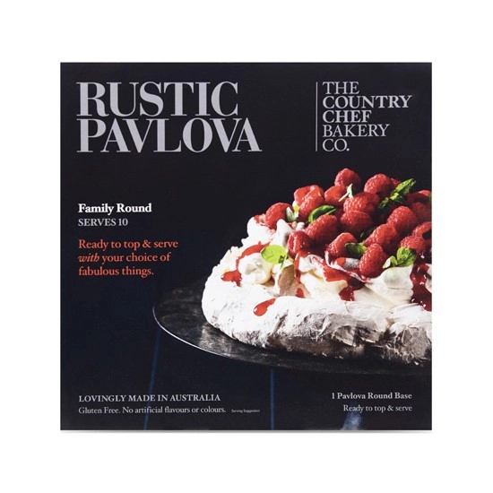 Country Chef Handmade Rustic Pavlova 400g