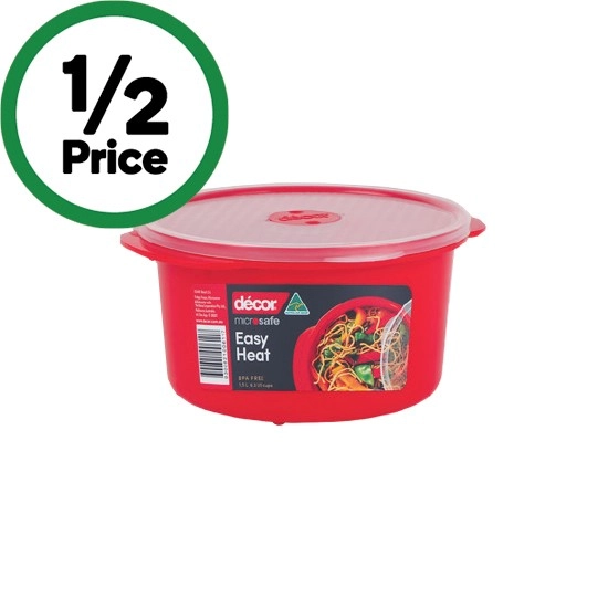 Decor Microsafe Microwavable Round Container 1.5 Litre