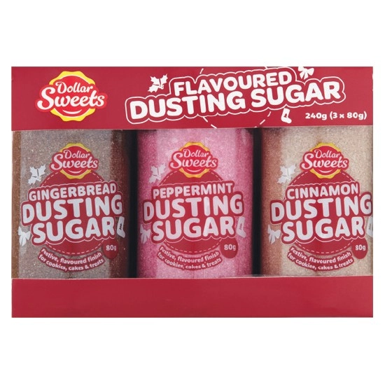 Dollar Sweets Christmas Flavoured Dusting Sugar 240g