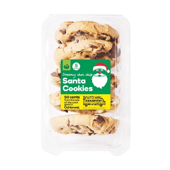 Dreamy Choc Santa Cookies Pk 5#