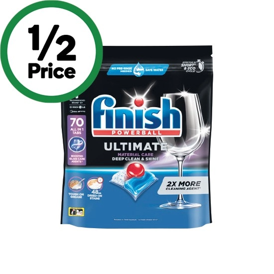 Finish Ultimate Material Care Dishwasher Tablets Pk 70