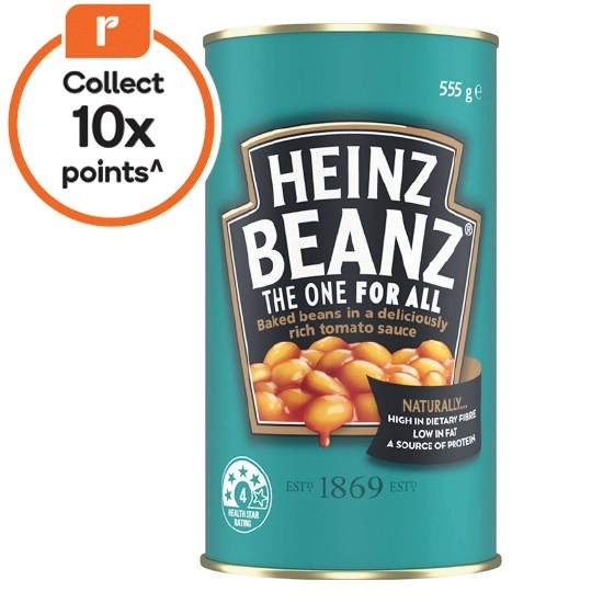 Heinz Baked Beans or Spaghetti 535-555g