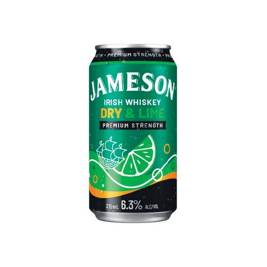 Jameson Smooth Dry & Lime 6.3% Cans 4x375ml