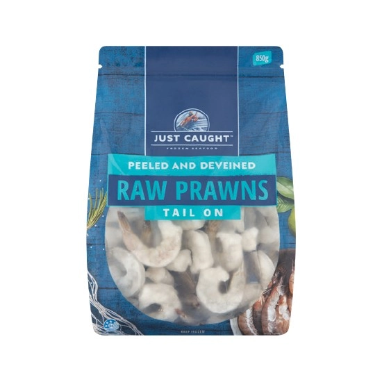 Just Caught Raw Prawns Cutlets 850g – From the Seafood Freezer