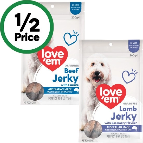 Love‘em Jerky Dog Treats 200g