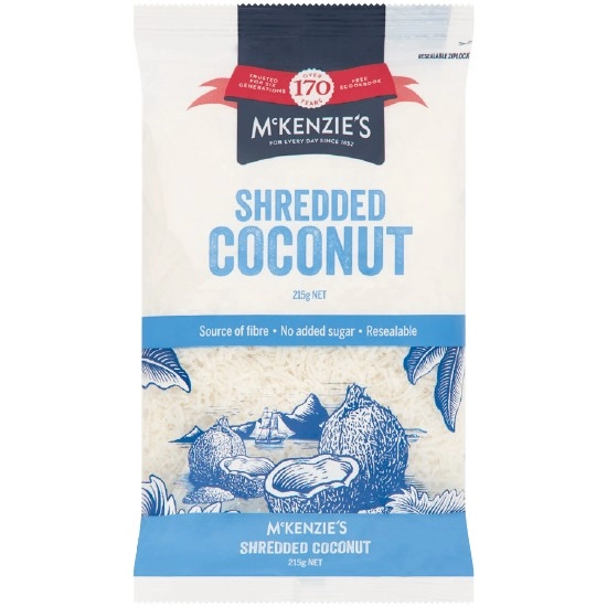 McKenzie’s Shredded Coconut 215g