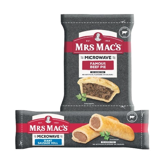 Mrs Mac’s Microwave Pies or Sausage Rolls 140-175g