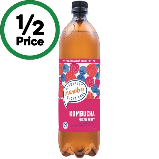 Nexba Sugar Free Kombucha 1 Litre