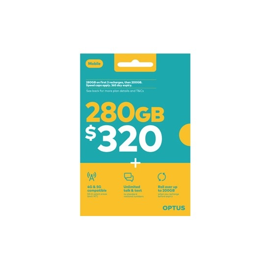 Optus $320 Prepaid SIM Starter Kit^