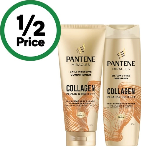 Pantene Collagen Shampoo 375ml or Collagen Conditioner 350ml