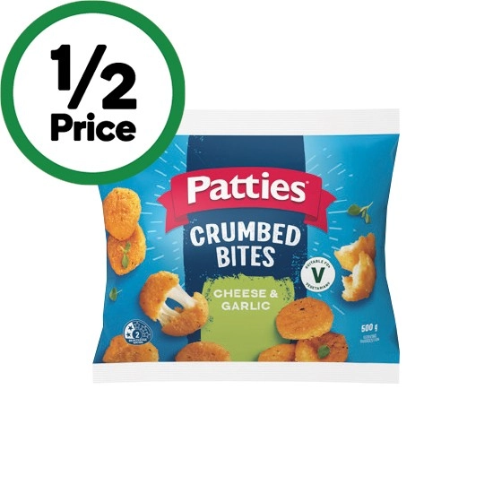 Patties Crumbed Bites 500g – From the Freezer