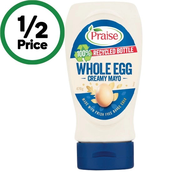 Praise Mayonnaise or Aioli 470-500g