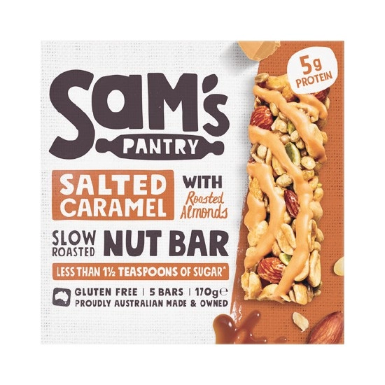 Sam’s Pantry Nut Bars 170g Pk 5