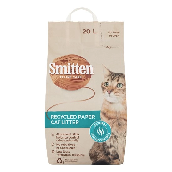 Smitten Recycled Paper Cat Litter 20 Litre