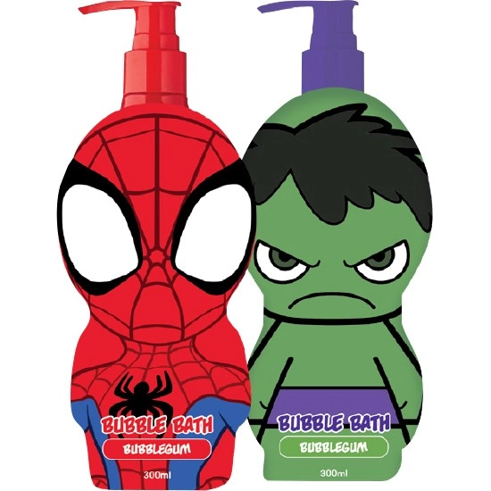 Spiderman or Hulk Bubble Bath 300ml