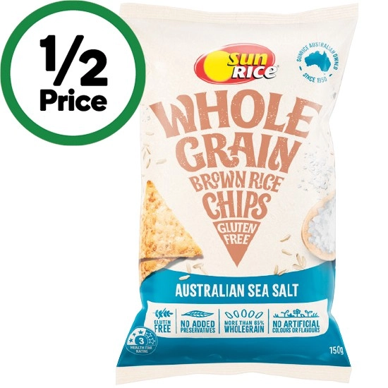 SunRice Brown Rice Chips 150g – From the Health Food Aisle