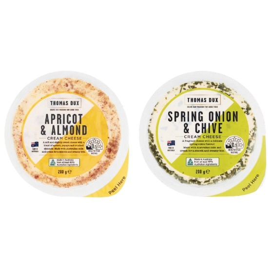 Thomas Dux Cream Cheese Varieties 200g – From the Deli