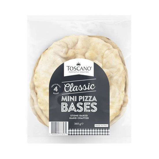 Toscano Mini Pizza Base 360g Pk 4