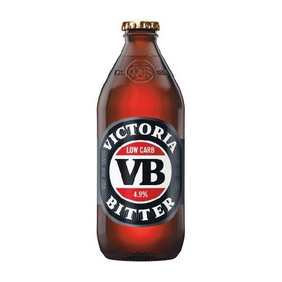 Victoria Bitter Low Carb Bottles 24x375ml