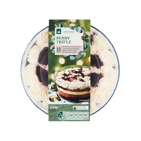 Woolworths Classic Berry Trifle 1.4 kg