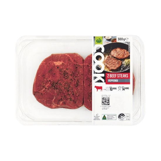 Woolworths COOK Marinated Beef, Lamb or Pork Steaks 250g-300g