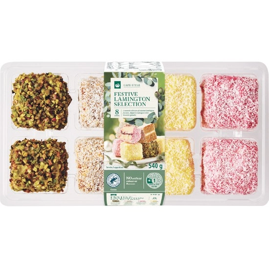 Woolworths Festive Lamington Selection Pk 8