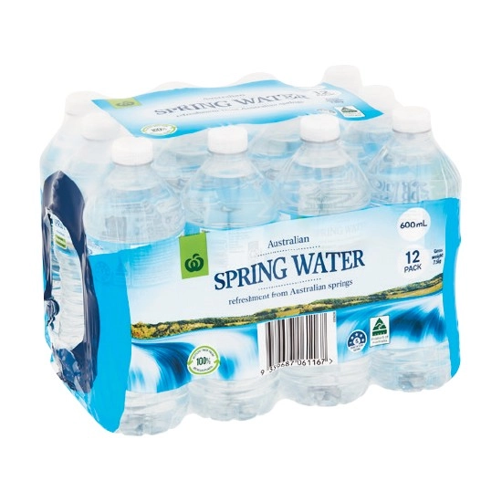 Woolworths Spring Water 12 x 600ml