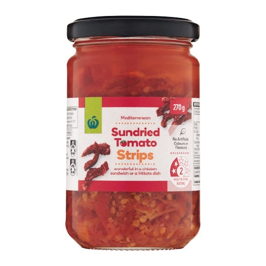 Woolworths Sundried Tomato Strips 270g