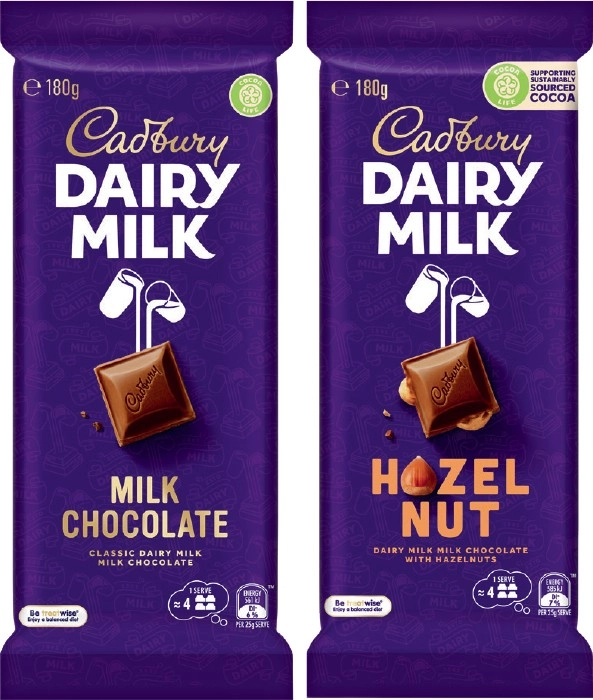 Cadbury Chocolate Block 150-190g Selected Varieties