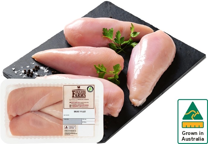 Australian Fresh Chicken Breast Fillets Large Tray