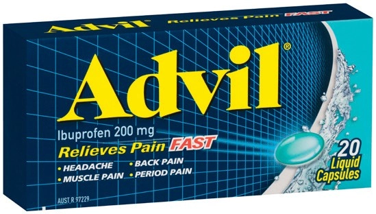 Advil Ibuprofen 200mg Liquid Capsules 20 Pack**